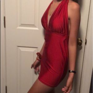 New with tags red body con XXS dress